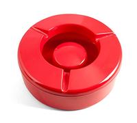 Chio 9002003 Cendrier Anti-Vent, 12,5 cm, Rouge, mélamine, Noir, 12 x 12 x 5 cm