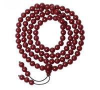 Chiorgone Bracelet Feng Shui en Cinabre 108 Perles - Porte-Bonheur pour la Richesse et la Bonne Fortune Symbole Protection et Bénédiction Cadeau