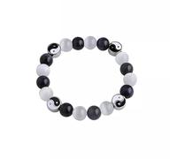 Chiorgone Bracelet Yin Yang pour couple - Œil de chat assorti - Bracelet tactile pour petit ami ou petite amie - Cadeau longue distance
