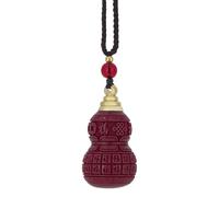 Chiorgone Pendentif amulette en forme de gourde Fu Feng Shui - Symbole de la chance, de la protection, de l'énergie positive et des bénédictions