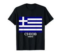 Chios Grèce Île Grecque Hellas Souvenir de Vacances Égée T-Shirt Graphique avec Valeur