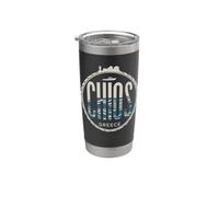 Chios Grèce Nautical City Travel Design Gobelet isotherme en acier inoxydable double paroi