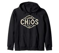 Chios Grèce Nautical City Travel Design Sweat à Capuche