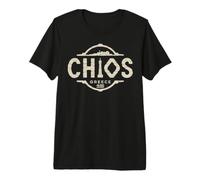 Chios Grèce Nautical City Travel Design T-Shirt Haut de Gamme