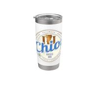 Chios Île en Grèce rétro souvenir de vacances vintage Gobelet isotherme en acier inoxydable double paroi