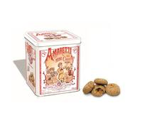 Chiostro di Saronno® | Amaretti del Chiostro® | Amarettini Croquants Classiques - 75 Gr | Boîtes Pâtisserie | Conditionnement Amarettini Boîte Métal Sans Gluten
