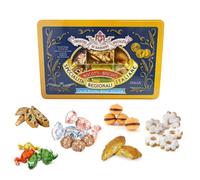 Chiostro di Saronno® | Amaretti del Chiostro® | Pâtisseries Mixtes Assorties - 240 Gr | Boîtes Pâtisserie | Pot de biscuits de cuisine avec Amaretti, Cantuccini et Baci del Chiostro®