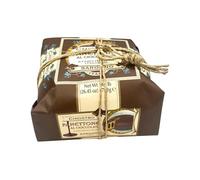 Chiostro di Saronno Panettone Artisanal Au Chocolat 750 g Panettone À Fermentation Lente, Panettone Avec Des Morceaux De Chocolat Fourré De Crème Au Chocolat, Sans Écorces Confites Ni Raisins Secs