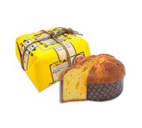 Chiostro di Saronno Panettone Artisanal Avec Crème De Limoncello 750 g Panettone À Fermentation Lente, Panettone Au Limoncello, Sans Écorces Confites Ni Raisins Secs, Emballé À La Main