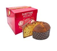 Chiostro di Saronno Panettone Artisanal Classico 750 g Panettone À Fermentation Lente, Panettone Avec Fruits Confits et Raisins Secs De Corinthe, Panettone Traditionnel Avec Zestes D'Orange et Cédrat