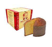 Chiostro di Saronno Pizzattone Panettone Salé Saveur Pizza 750 g Panettone À Fermentation Lente, Panettone À La Pizza Avec Tomate, Mozzarella Julienne et Origan, Emballé Dans Une Boîte En Carton Pizza