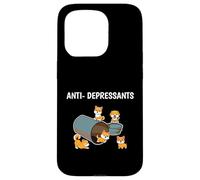 Chiot Anti-Depressants Chien Cadeau de Chien Maman Chien Coque pour iPhone 15 Pro