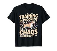 Chiot avec Inscription « Training in Progress Chaos » T-Shirt