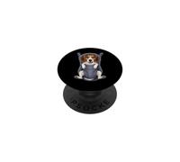 Chiot Beagle Amusant dans Un Porte-bébé. Amoureux des Chiens PopSockets PopGrip Adhésif