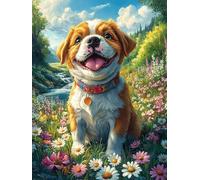Chiot Beagle dans Le Jardin Fleuri 300 Pieces Casse-tête Adolescent en Carton Rigide Mythes fantastiques Cuento De Hadas Difficulté Moyenne Activité Ã‰ducative Cadeau Fête des Mères Hau