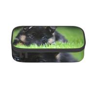Chiot Berger Allemand Animaux de Compagnie Pelouse Bokeh Chiens, Trousse à Crayons, Trousse à Crayons, Trousse à Crayons de Grande capacité, Trousse à cosmétiques