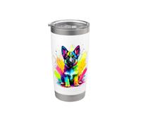 Chiot berger allemand Gobelet isotherme en acier inoxydable double paroi