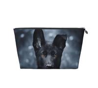 Chiot Berger Allemand Noir Berger Allemand, Trousse de Toilette Trousse de Maquillage Sac à cosmétiques Trousse de Toilette de Voyage Portable