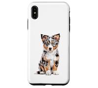 Chiot Berger Australien Dessin Dessin Art Amoureux des Chiens Coque pour iPhone XS Max
