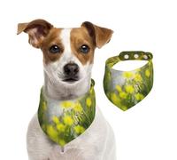 Chiot Blanc de Berger Australien,Bandanas pour Chien, écharpe en Coton, Bavoirs réglables pour Animaux de Compagnie,M