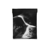 Chiot Border Collie, Sac de Rangement pour Femmes, Portefeuille supérieur à Presser, Petit Porte-Monnaie, Pochette de Changement