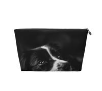 Chiot Border Collie, Trousse de Toilette Trousse de Maquillage Sac à cosmétiques Trousse de Toilette de Voyage Portable