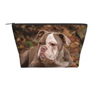 Chiot Bouledogue américain, Trousse de Toilette Trousse de Maquillage Sac à cosmétiques Trousse de Toilette de Voyage Portable