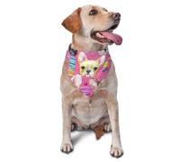 Chiot Bouledogue français Aquarelle, Bandanas pour Chien, écharpes pour Chat et Chiot, Mouchoir Lavable pour Animaux de Compagnie
