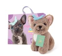 Chiot Bouledogue Français Avec Valise, Passeport Et Un Livre D'autocollants Multicolor TU
