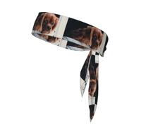 Chiot Cavalier King Charles Spaniel Ruby, Bandeau de Sport à Nouer derrière la tête, Bandeau Multi-usages pour Hommes et Femmes