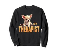 Chiot Chi Chichi Drôle Mon Thérapeute Chihuahua Chien Sweatshirt