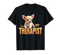 Chiot Chi Chichi Drôle Mon Thérapeute Chihuahua Chien T-Shirt