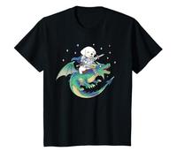 Chiot Chien Chevalier Équitation Dragon Médiéval Ren Faire Graphique T-Shirt