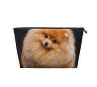 Chiot Chien de Poméranie Mignon, Trousse de Toilette Trousse de Maquillage Sac à cosmétiques Trousse de Toilette de Voyage Portable