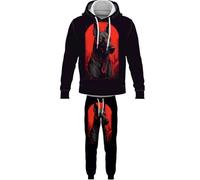 Chiot Chien Sweat à Capuche imprimé en 3D et Joggings Femmes/Hommes 2 pièces Ensemble Automne Hiver Pull Survêtement Streetwear