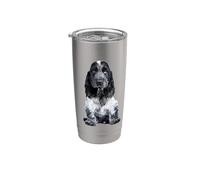 Chiot Cocker Spaniel Blue Roan Gobelet isotherme en acier inoxydable double paroi