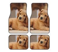 Chiot Cocker Spaniel Petit Chien Épagneul Animaux de Compagnie,Lot de 4 Tapis de Sol pour Voiture, Tapis de Sol antidérapants pour véhicule