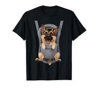 Chiot de Berger Allemand Amusant dans Un Porte-bébé T-Shirt