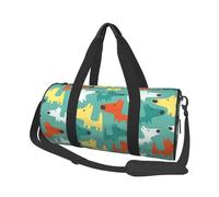 Chiot De Chien De Dessin Animé Drôle Mignon, Sac de Voyage de Grande capacité, Sac à Main Rond, Sac de Voyage de Sport, fourre-Tout, Sac de Fitness