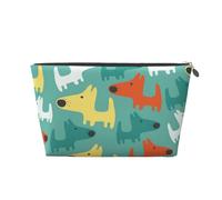 Chiot De Chien De Dessin Animé Drôle Mignon, Trousse de Toilette Trousse de Maquillage Sac à cosmétiques Trousse de Toilette de Voyage Portable