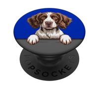 Chiot de Poche Amusant épagneul Springer Anglais PopSockets PopGrip Adhésif