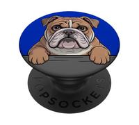 Chiot de Poche avec Bulldog Anglais PopSockets PopGrip Adhésif