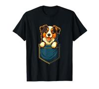 Chiot de poche joyeux avec de grands yeux T-Shirt