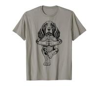 Chiot de Yoga Basset Hound, Chien Amusant, Pose d'arbre d'asanas T-Shirt