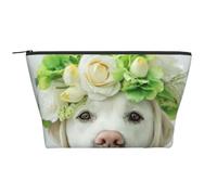 Chiot drôle de Labrador Retriever, Trousse de Toilette Trousse de Maquillage Sac à cosmétiques Trousse de Toilette de Voyage Portable