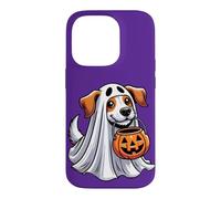 Chiot Effrayant Amusant pour Chien fantôme Mignon Coque pour iPhone 14 Pro