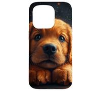 Chiot Golden Retriever Amoureux des Chiens Mignons Art Coque pour iPhone 15 Pro