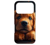 Chiot Golden Retriever Amoureux des Chiens Mignons Art Coque pour iPhone 17 Pro