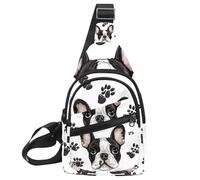 Chiot Head Paw (2) Sac à dos à bandoulière Sac à dos à bandoulière Sac à dos à bandoulière Sac de voyage Randonnée Sac de, Multicolore 02, 11.8x7x1.5in/30x18x4cm