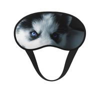 Chiot Husky,Masques de sommeil occultants, cache-yeux couvrants, masques de sommeil anti-lumière